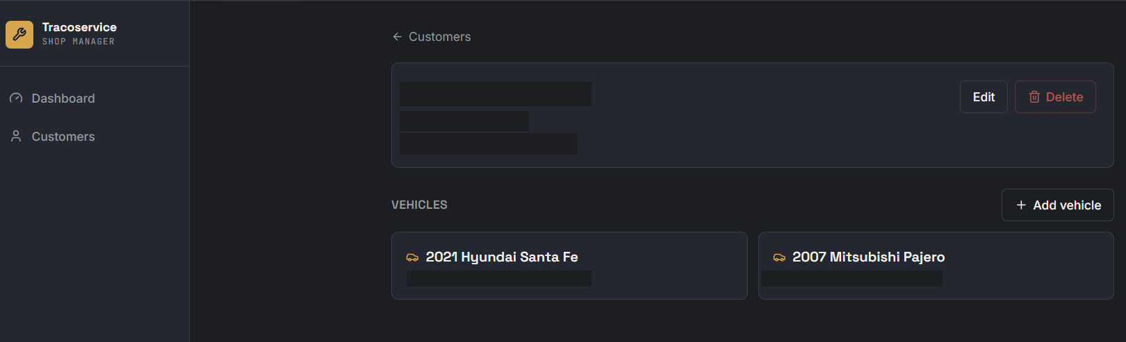 Aplicație web service auto — fișă client cu vehicule și istoricul lucrărilor